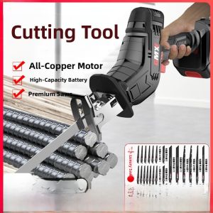 Rechargeable Electric Handheld Saws Outdoor Use High Power Lithium Battery Powered Reciprocating Saw Multi Functional Knife