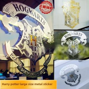 Harry Potter Kim Loại Miếng Dán Xác Thực Collab Hogwarts Emblem Golden Snitch Decal Dán Xe Tập Thể Anime Hoạt Hình Miếng Dán/từ Bài