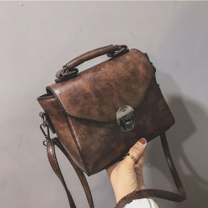 Yogodlns Vintage หนังหญิงกระเป๋าผู้หญิงขนาดเล็กไหล่กระเป๋า Crossbody Messenger กระเป๋ากระเป๋าถือลําลอง