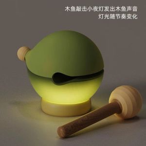 Wood Fish Night Light Fish Fish Prayer Lamp Creative Birthday Gift Boys and Girls Girlfriends Bedroom Sleep Bedside Lamp