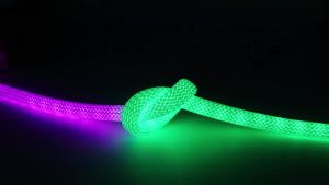 RGBIC Woven Smart Neon Led Strip Lights 5VUSB LED Neon Light Strip APP Remote Control Music Sync DIY Design Ambient Wall Decor