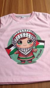 Baju Kaos Anak Perempuan Palestina Lucu Import Usia 1 - 10 Tahun - Hypelane Kids - DTF