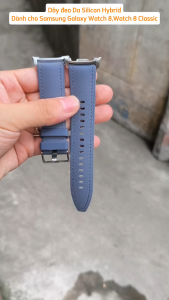 Dây đeo Da Silicon Hybrid dành cho Samsung Galaxy Watch 8Watch 8 Classic