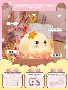 Onefire | Clap-on Night Light Smart Voice Control Bedroom Bedside Lamp