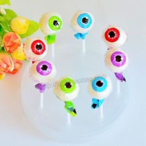 30 Pieces Halloween Candy Fruit Flavored Eye Popsicles Cute And Funny Hard Candy Snacks from Shijiazhuang in Hebei Province