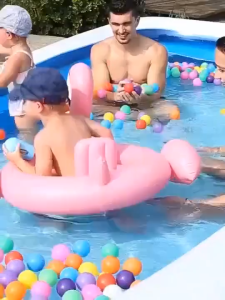 Outdoor Home Childrens Swimming Pool Ocean Ball Pool Inflatable Square Pool