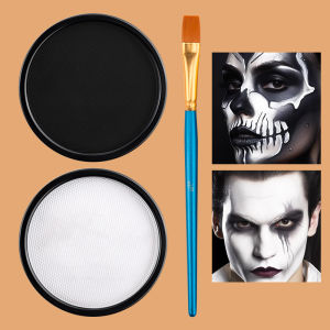 30g Non-Toxic Monochrome Face & Body Paint Palette-Water SolubleEasy CleanSafe for Christmas Parties Body Painting Makeup