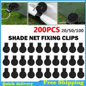 [จัดส่งในพื้นที่] สแควร์ Shade ผ้าคลิปที่ถอดออกได้ Shade สุทธิคลิปยึดอุปกรณ์สวน [1-3 วันมาถึง]