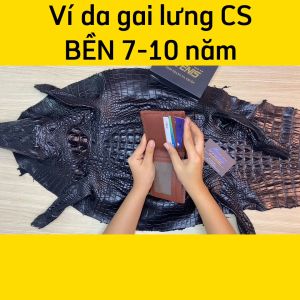 [FREE SHIP] VÍ NAM CÁ SẤU NAM GAI GAI LƯNG SANG TRỌNG. SẢN PHẨM CỦA OVENIS