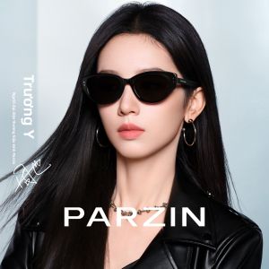 PARZIN | Kính Mát Hình Mắt Mèo Cổ Điển Được Sao Ủng Hộ Bảo Vệ UV