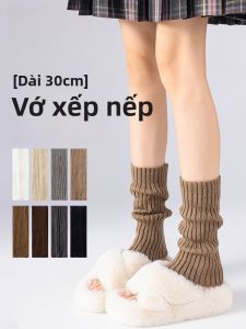 MiiOW | Tất dài dệt kim MiiOW dành cho nữ mùa thu đông dày dặn bằng sợi Acrylic 100% Bộ ba đôi Tất dài đến bắp chân phong cách Y2K