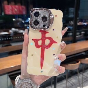Luxury Invisible Stand Phone Case for Apple Series iPhone 16 Full Cover Lens Film Womens Style Creative Personalized Text