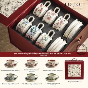 Elegant Couples Gift Ceramic Coffee Cup Set