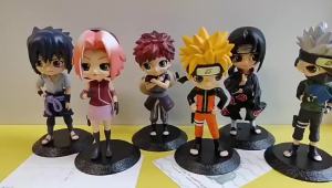 15cm Naruto Anime Figure Uzumaki Hatake Kakashi Gaara Uchiha Sasuke Kawaii Qposket  Doll PVC Model Toys children birthday Gift