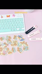 Stiker Kartun BEARD Huruf A-Z isi 32 pcs