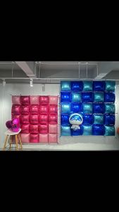 19inch/47*47cm Square Gold Silver Foil Balloons Wall Double-sided Square Balloon for Wedding Birthday Christmas Party Decoration