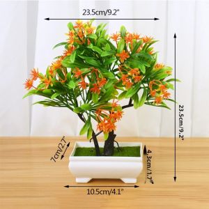 Cây Bonsai Nhân Tạo Nhỏ Bằng Nhựa Trong Chậu Hoa Giả Trang Trí Nhà Cửa Bàn Đám Cưới Lễ Hội
