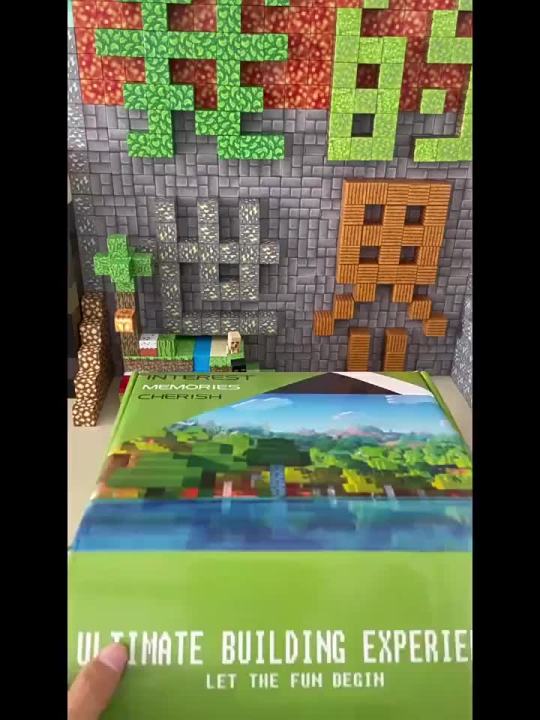 Minecraft Magnetic Square แม่เหล็กแม่เหล็กแม่เหล็กแม่เหล็กหินเหล็กตัว ...