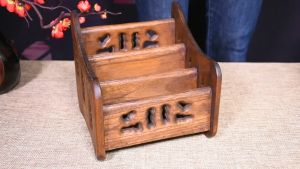 อเนกประสงค์ ชั้นวางของไม้เนื้อแข็ง ชั้นเก็บของ ชั้นวางเครื่องเขียนบนโต๊ะ ใช้เก็บสิ่งของต่างๆ ชั้นวางเครื่องสำอางค์