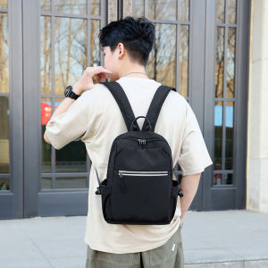 2026 New Mini Mens Backpack Lightweight Casual Travel Bag Double Shoulder Nylon Material Zipper Closure Soft Polyester Lining