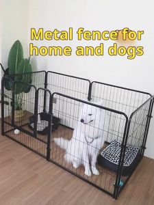 Dog fence DIY Pet Playpen 120*60*60cm Dog Crate Heavy Duty Dog Cage for Small Medium Large Dogs