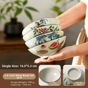 Glazed Undercolor Small Ceramic Bowls for Home Use