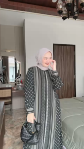 Pamungkas Gamis Inara Motif Bonita Premium Inara Dress Elegant