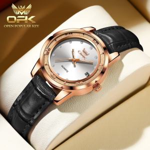 OPK jam tangan wanita dewasa terbaru 2025 anti air bercahaya kalender dial jam tangan wanita korea style hadiah untuk cewek
