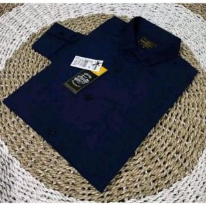 KEMEJA POLOS WARNA HITAM LENGAN PANJANG JUMBO SIZE M-XXXL FORMAL NONFORMAL LAKI LAKI TERBARU 2025