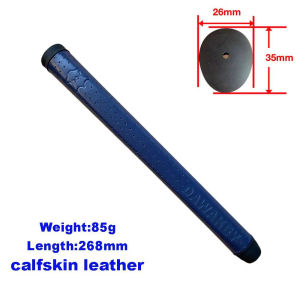 PGM | Genuine Leather Midsize Golf Putter Grip Handmade Soft Comfort Calfskin Golf Club Grip Replacement for Men Women