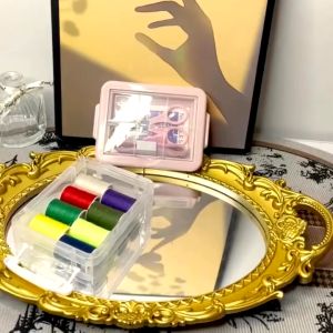 Bộ Kim Chỉ May Vá Đa Năng Kèm Hộp Đựng 3 Tầng- Kim Khâu Chỉ Kéo Thước Dây. Hộp Kim Chỉ 3 Tầng Nhỏ Gọn GD407-KimChi3T