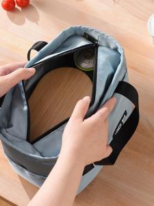 PEVA Thermal Lunch Bag Fashionable Portable Travel Picnic Bento Box Storage Bag Simple Design for Home Organization