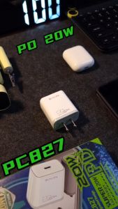 BAVIN PC827 20W PD Super Fast Charger USB-C Port Portable Size Adapter Wall Charger Compatible For iPhone Series