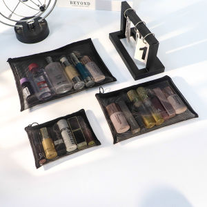 New Simple Transparent Portable Large Capacity Travel Storage Bag Womens Popular High-End Makeup Bag Toiletry Bag Organizer