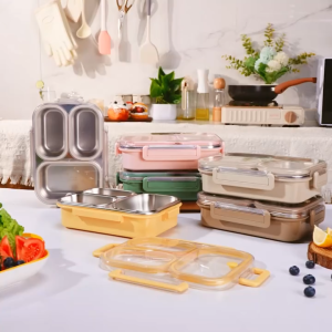 MODOFO 304 Stainless Steel Leak-Proof Lunch Box  Detachable Heatable