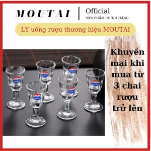 Bộ Ly thủy tinh cao cấp MOUTAI logo dập nhiệt sang trọng 10ml