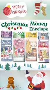 Crafty Knack | Glossy Christmas Money Envelope Ampao Angpao or Unfolded sizes 5 pcs per pack