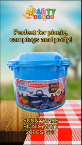 Sunnyware Picnic Mate 20pcs / Picnicmate / Food Organizer / Food Storage / Picnic Basket / Food Container / Food Dispenser / Outdoor / Camping / sold by Partybuddyph