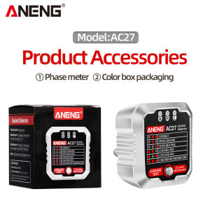ANENG | ANENG AC27/AC28 Máy Dò Ổ Cắm Đa Chức Năng Kiểm Tra Điện Áp Máy Đo Kiểm Tra Pha Phân Cực Cho Công Cụ Tìm Kiếm Bộ Ngắt Mạch Phích Cắm US/EU