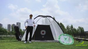 Combo Lồng Tập Golf 3m x2m (PGM) + Kết hợp thảm Swing ( Tặng kèm 10 bóng golf xốp và 2 Tee cao su )