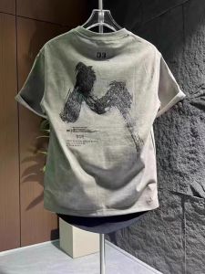 Áo Thun Nam Tay Ngắn Mùa Hè in Chữ Thời Trang Đa Năng Cổ Tròn Cotton Thoáng Khí Thường Ngày