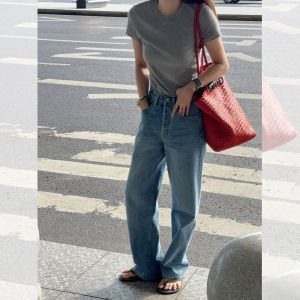 Slim Straight Leg Selvedge Denim Pants