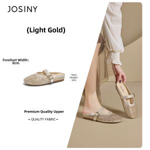 Josiny | Crystals Mary Jane Half Slippers