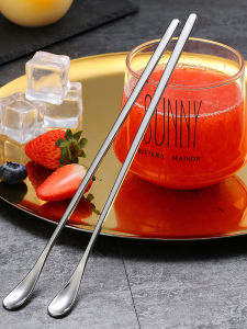 Stainless Steel Long-Handled Milk Powder Stirring Stick Family Style Baby Stirring Spoon Essential Kitchen Utensils for Babies