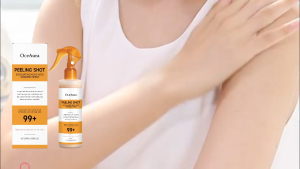 OceAura Exfoliating Kojic Acid Turmeric Spray 100ML Helps Relieve Tired Skin Supports Smooth Soft Feet For All Skin Types Non Sticky Fast Absorbing For Foot Care Daily Routine Body Care Foot Exfoliating Spray