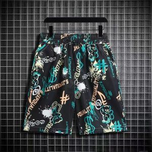 Bohemia Floral Shirt Mens Summer Loose Beach Suit Sanya Travel Couple Short Sleeve Shirt Set