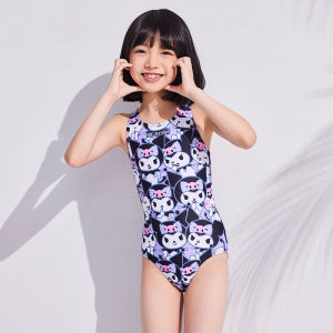 Zoke bé gái của áo tắm tam giác đào tạo chuyên nghiệp Áo Tắm kuromi Đồ bơi cho trẻ em gái 1-16 tuổi