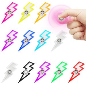 5Pcs Creative Gyro Lightning Fidget Spinner Stress Relief Fidget Toy Handheld Toy ADHD Hand Spinner Stress Relieving Desktop Toy