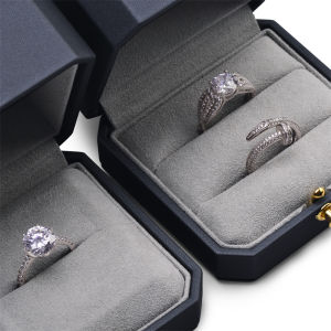 Oirlv Jewelry 2แหวนต่างหูสร้อยคอกล่องออแกไนเซอร์ - กรณีข้อเสนอวันเกิดแต่งงานแหวนกล่อง H076