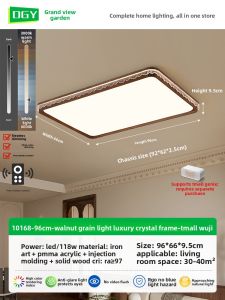 DGY | Antique Style Luxury LED Ceiling Light for Living Room